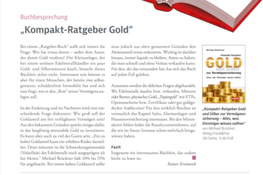 Michael Brückner: Gold und Silber zur Vermögenssicherung (Smart Investor)